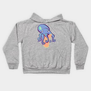 Octopus Cream Cone Periwinkle Kids Hoodie